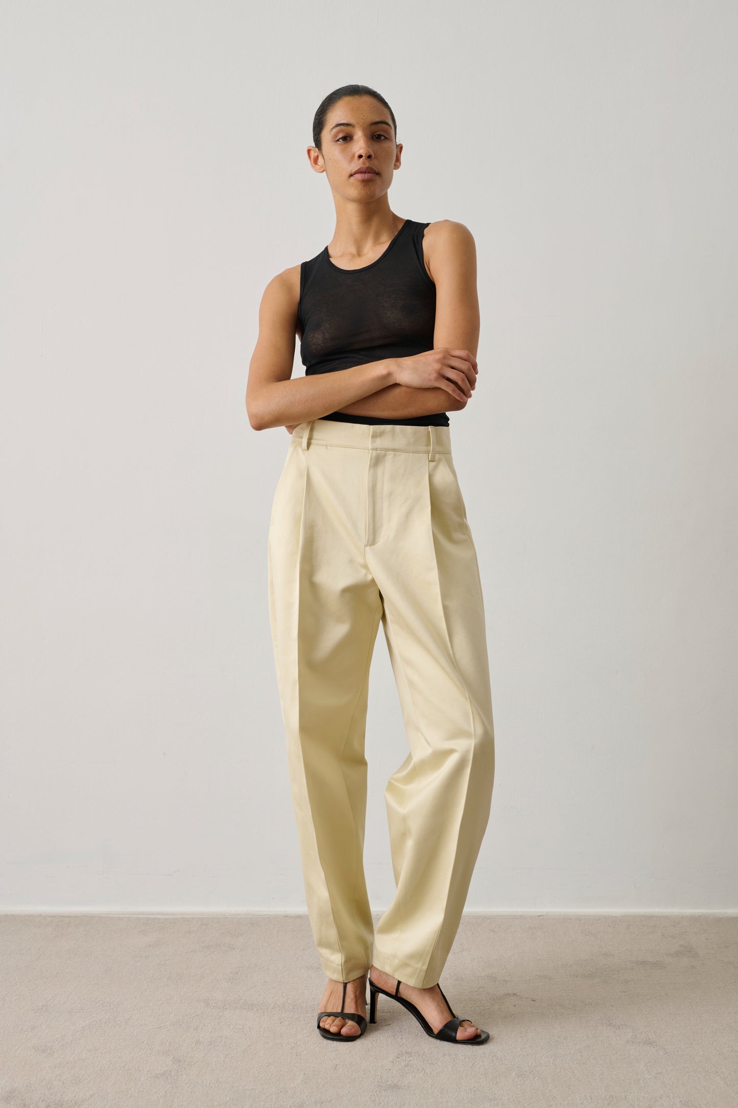 Pantalon Graham - Crème - Coton - Femme