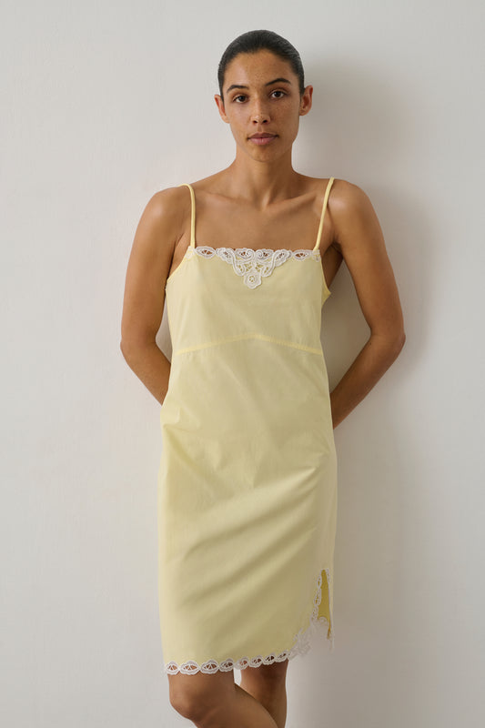 Robe Hillary - Jaune Pâle - Coton - Femme