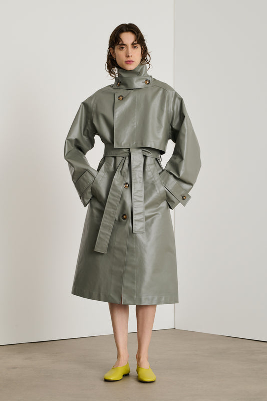 Trench Dino - Gris - Coton - Femme