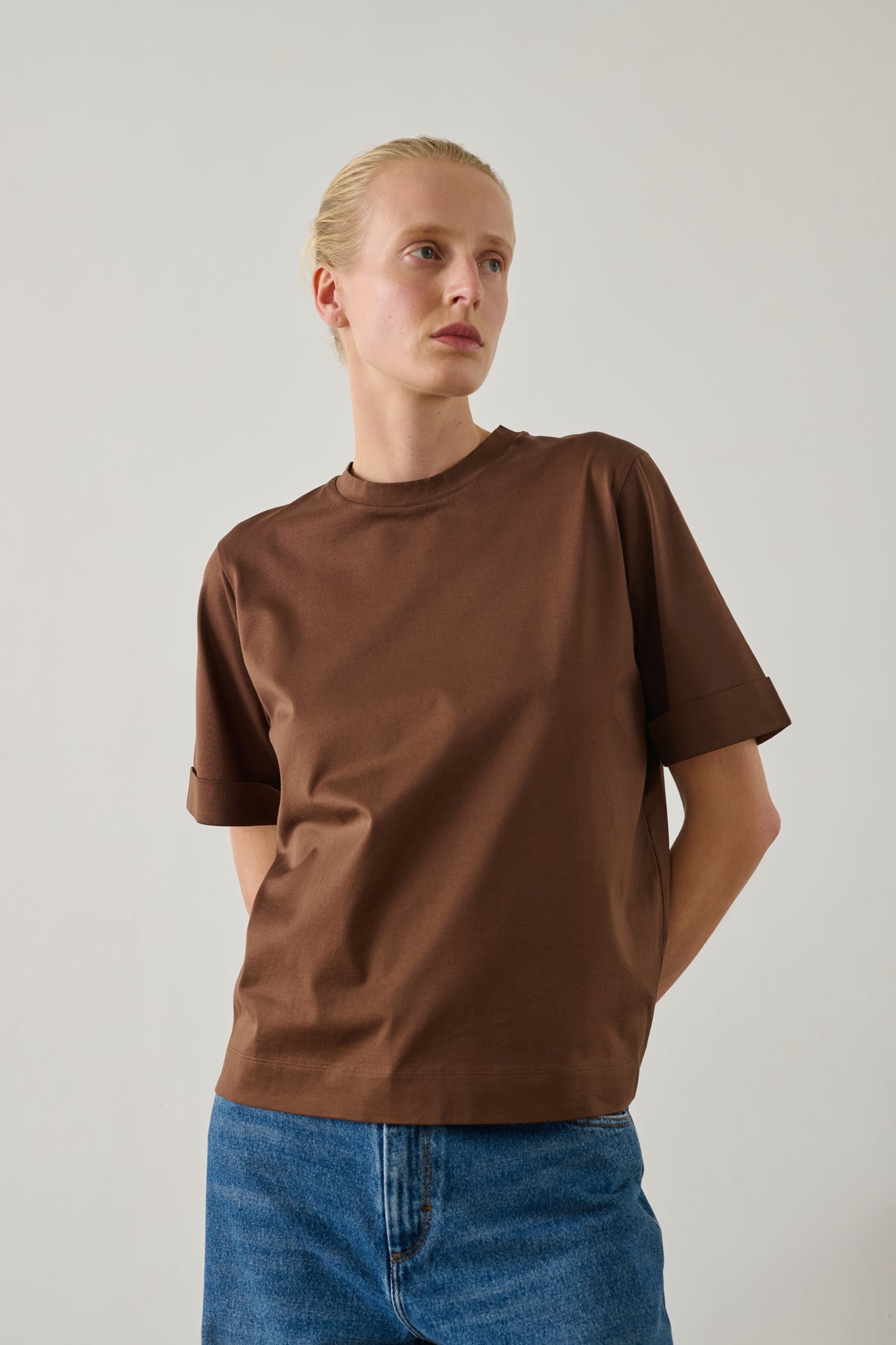 Tee-Shirt Ama - Acajou - Coton - Femme vue 2