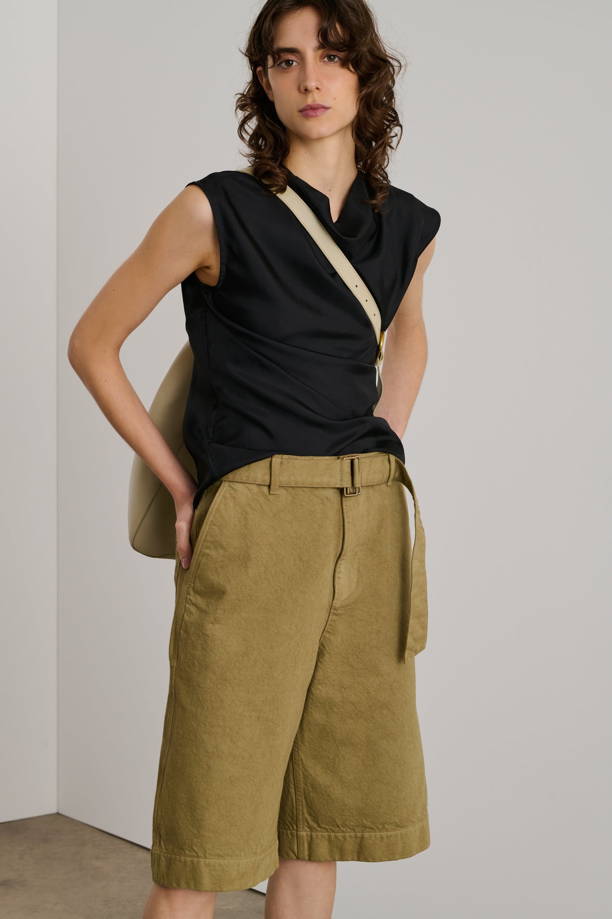 Bermuda Ethan - Beige - Coton - Femme vue 2