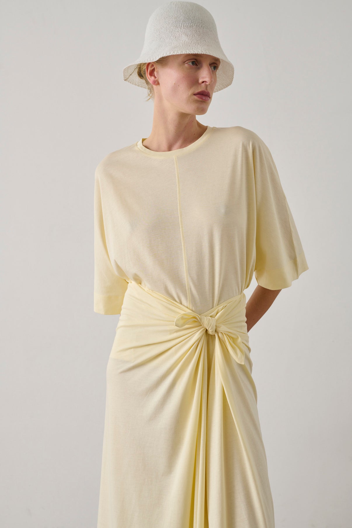 Tee-Shirt Helsinki - Jaune Pâle - Coton - Femme vue 5