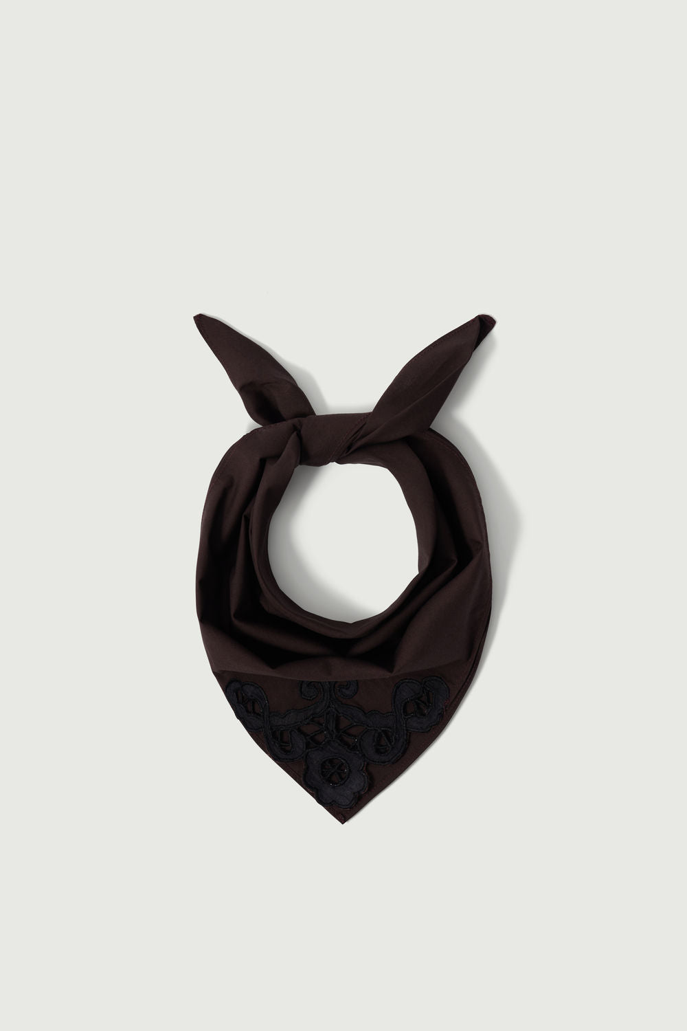 Foulard Hinaya - Marron Foncé - Coton - Femme